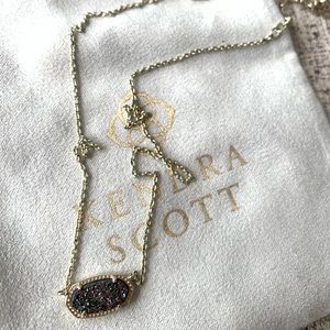 Kendra Scott multi glitter pendant necklace-gold